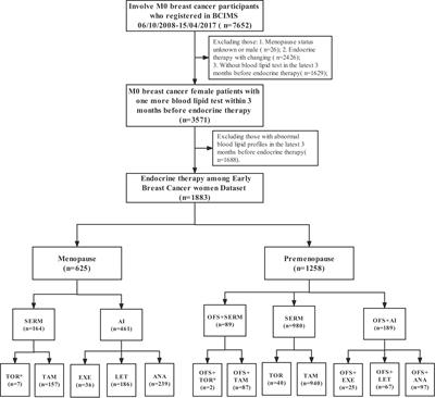 Comparison of dyslipidemia incidence in Chinese early-stage breast cancer patients following different endocrine therapies: A population-based cohort study